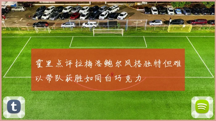 霍里点评拉梅洛鲍尔风格独特但难以带队获胜如同白巧克力