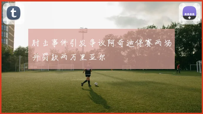 肘击事件引发争议阿奇迪停赛两场并罚款两万里亚尔